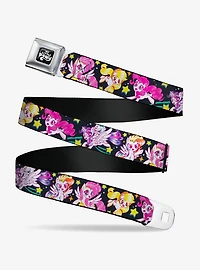 My Little Pony Five Retro Action Pose Seatbelt Buckle Belt