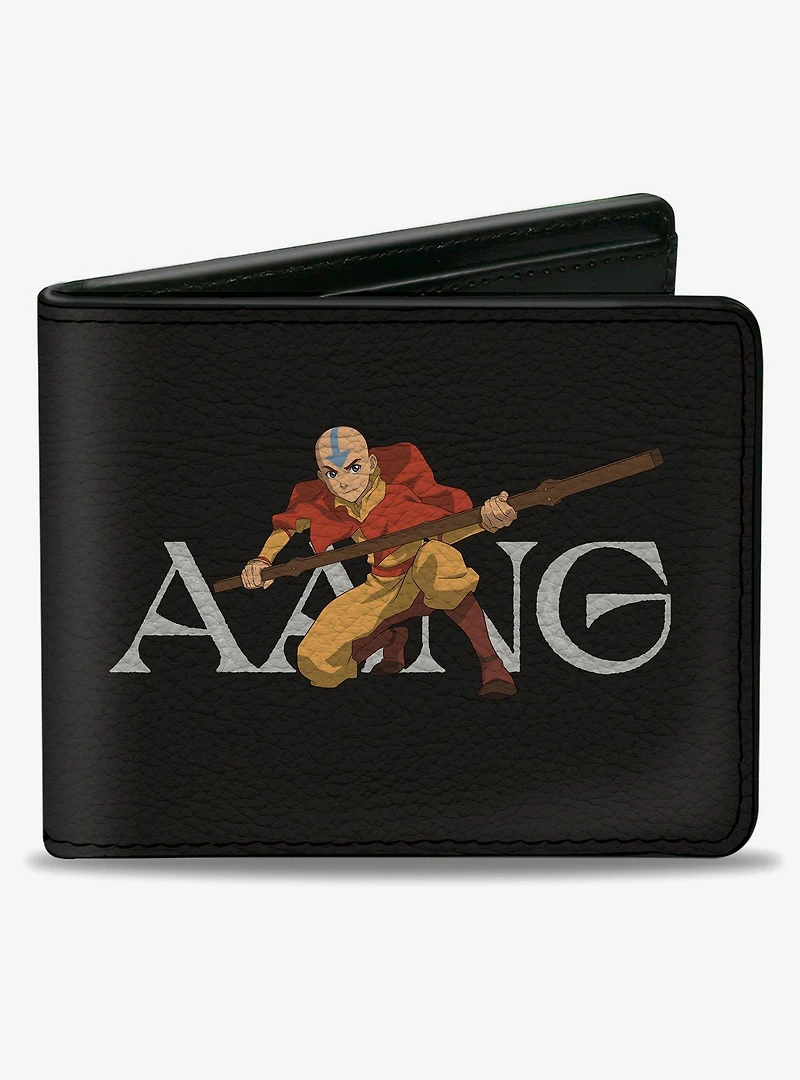 Avatar: The Last Airbender Aang Airbender Staff Pose Bifold Wallet