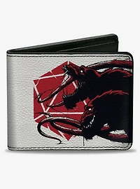Dungeons & Dragons Demogorgon and Dice Text Bifold Wallet