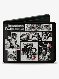 Dungeons & Dragons Monster Illustration Blocks 2 Bifold Wallet