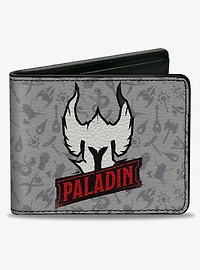 Dungeons & Dragons Paladin Text and Icons Collage Bifold Wallet