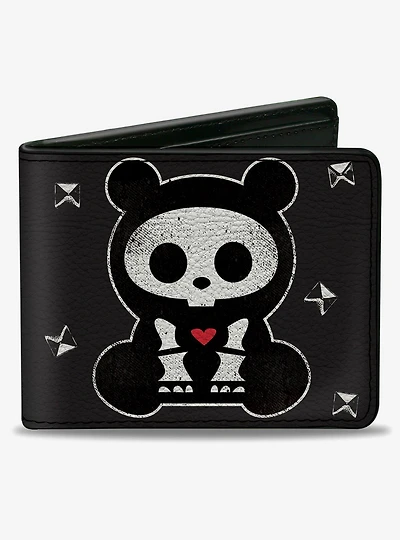 Skelanimals Chungkee The Panda Bearly Dead Pose Bifold Wallet