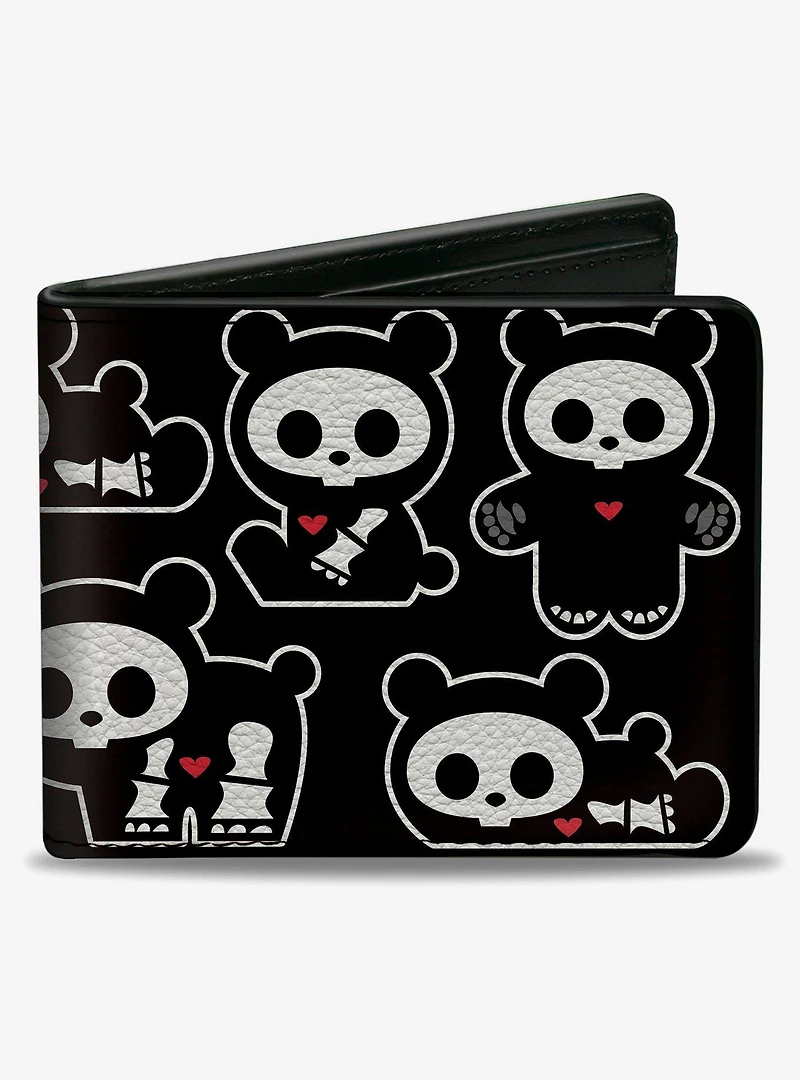 Skelanimals Chungkee The Panda Poses and Logo Bifold Wallet