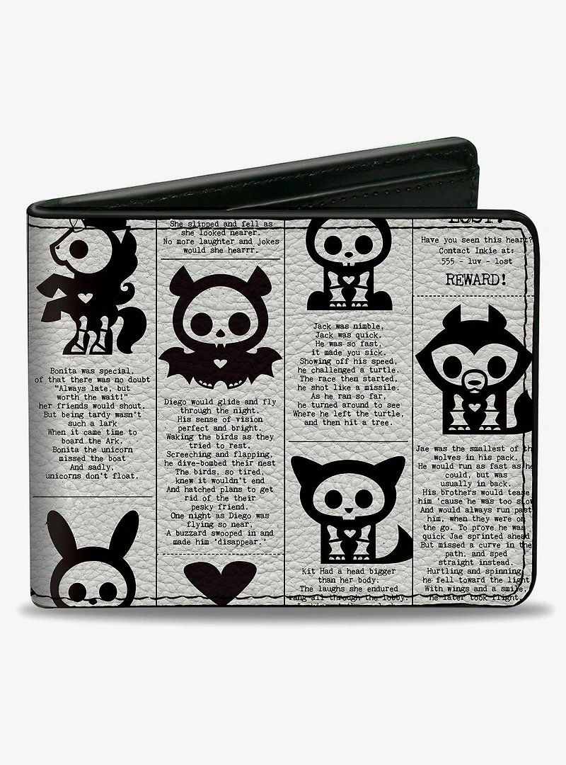 Skelanimals Obituary Announcements Bifold Wallet