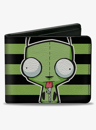 Invader Zim GIR Pose Stripe Bifold Wallet