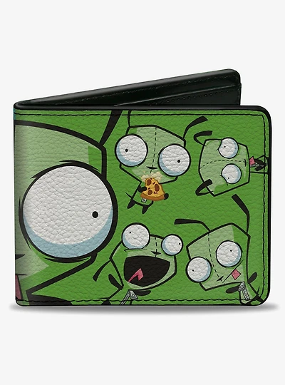 Invader Zim GIR Split Close Up and Poses Bifold Wallet