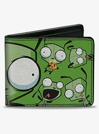 Invader Zim GIR Split Close Up and Poses Bifold Wallet