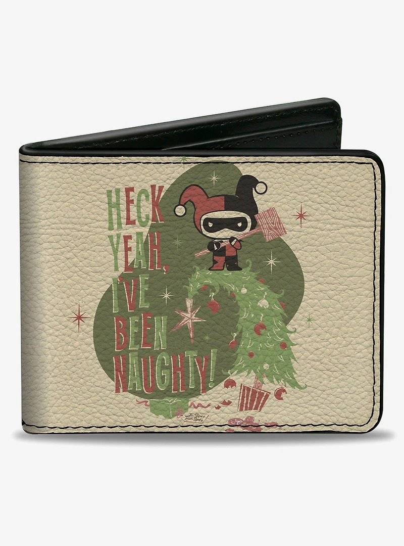 DC Comics Chibi Harley Quinn Heck Yeah Been Naughty Bifold Wallet