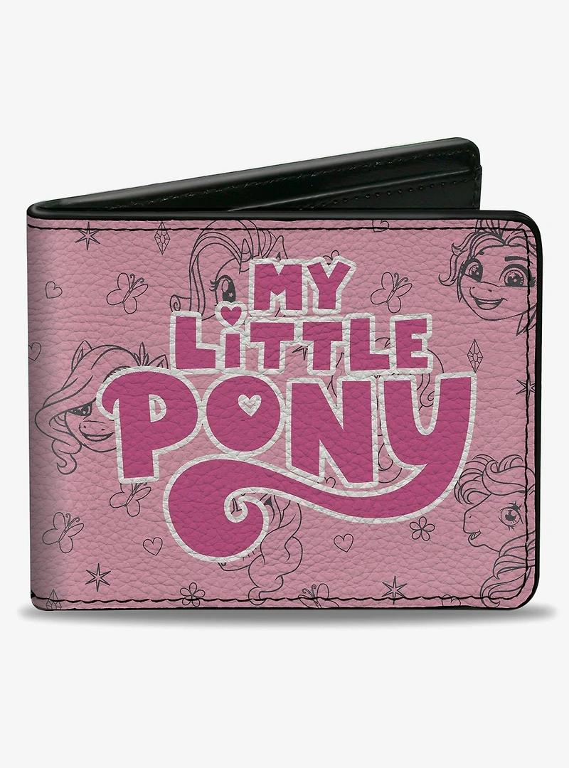 My Little Pony Title Logo With Pony and Cutie Mark Bifold Wallet