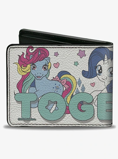 My Little Pony Together Pony Trio Pose Teal Bifold Wallet