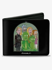 Rick and Morty Smith Family Portrait With Space Beth Bifold Wallet