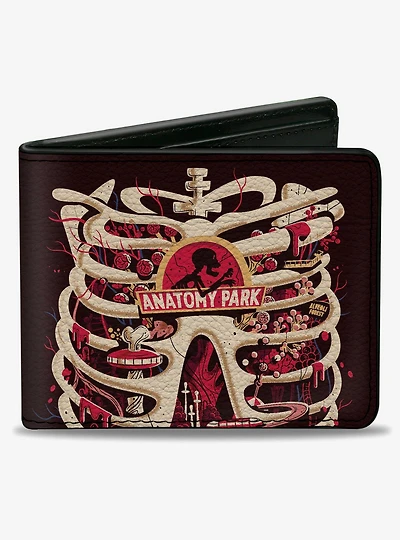 Rick and Morty Anatomy Park Rib Cage Scene Bifold Wallet