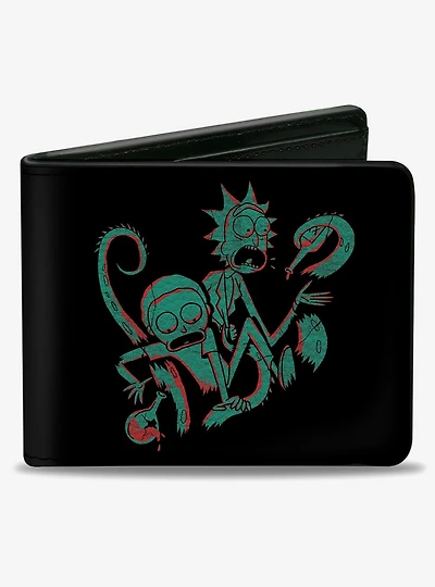 Rick and Morty Psychedelic Monster Pose Bifold Wallet