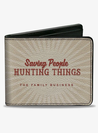 Supernatural Saving People Hunting Things 4 Character Bifold Wallet