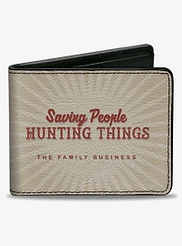 Supernatural Saving People Hunting Things 4 Character Bifold Wallet