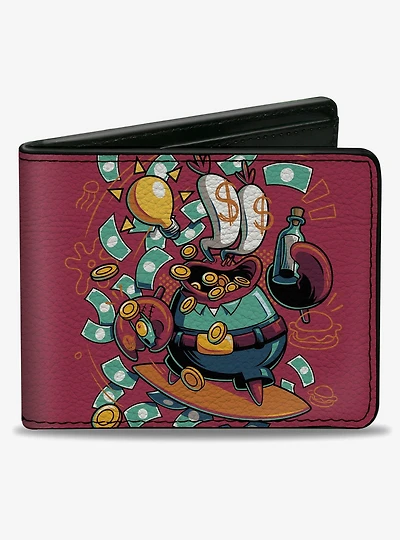 SpongeBob SquarePants Mr Krabs Dollar Sign Bifold Wallet