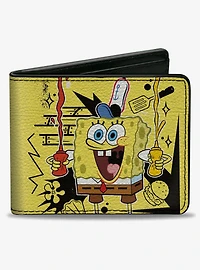 SpongeBob SquarePants Krabby Patty Condiments Bifold Wallet