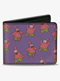 SpongeBob SquarePants Patrick Star Poses Scattered Bifold Wallet