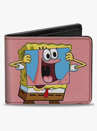 SpongeBob SquarePants Patrick Star Face Cover Up Pose Bifold Wallet