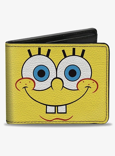 SpongeBob SquarePants I'm Ready Face Close Up Bifold Wallet