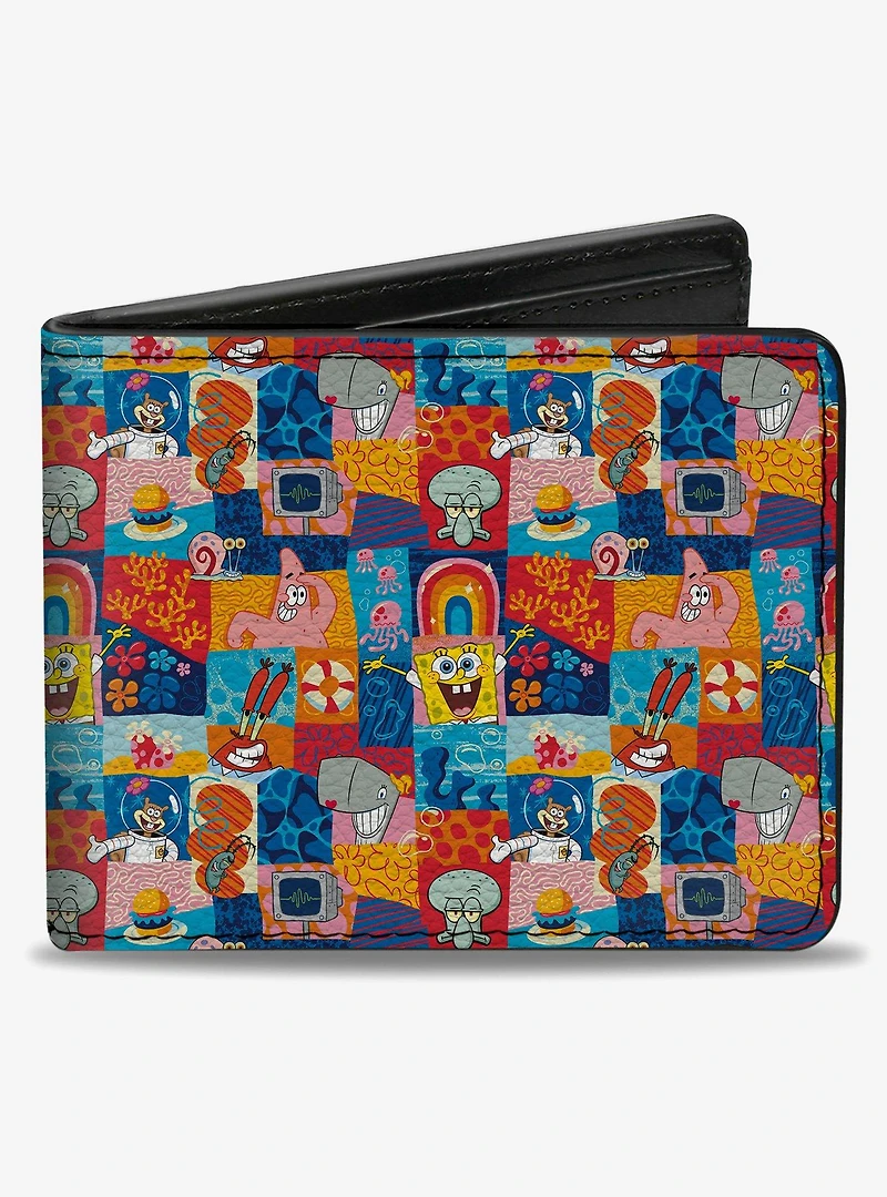 SpongeBob SquarePants Friends and Icons Bifold Wallet