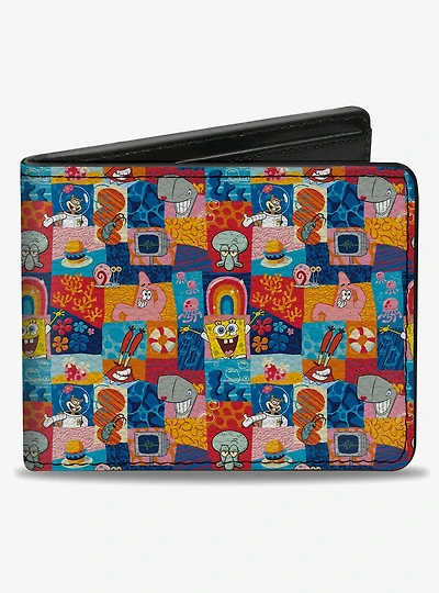 SpongeBob SquarePants Friends and Icons Bifold Wallet