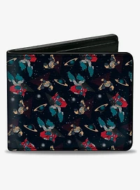 Transformers Bumblebee and Optimus Prime Pose Collage Bifold Wallet