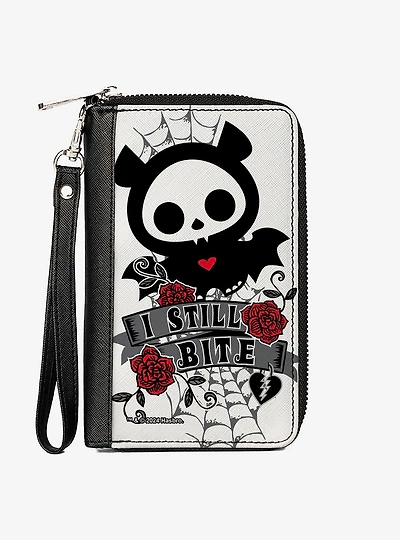 Skelanimals Diego The Bat I Still Bite Pose Zip Around Wallet