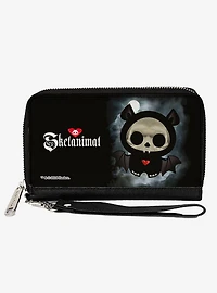 Skelanimals Diego The Bat Fog Pose and Title Logo Zip Around Wallet