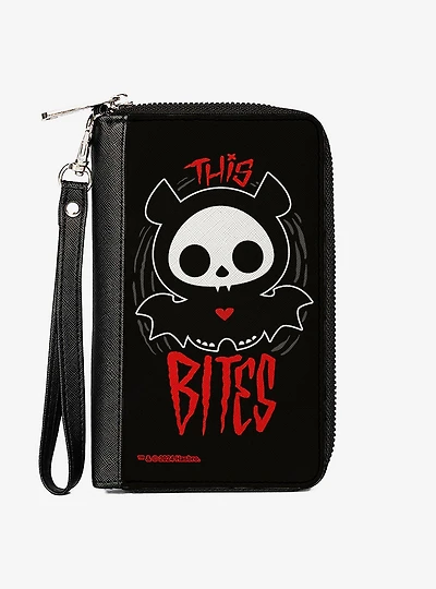Skelanimals Diego The Bat Fog Pose Zip Around Wallet