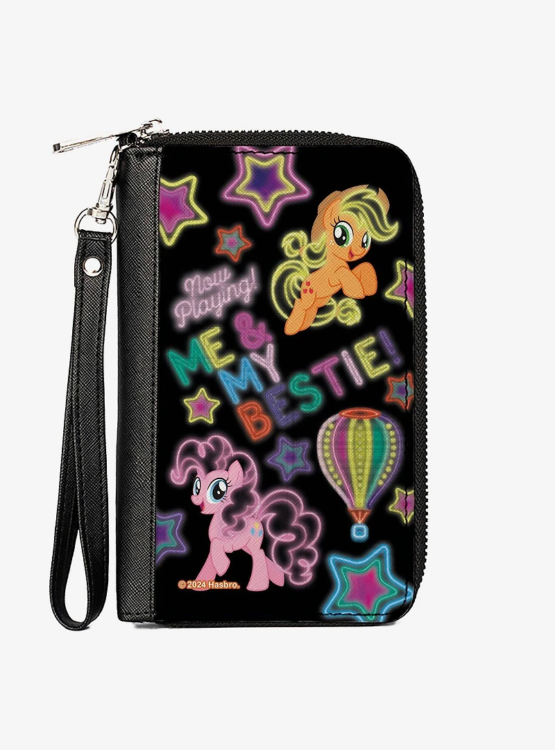 My Little Pony Pinkie Pie and Applejack Me and My Bestie Neon Zip Around Wallet