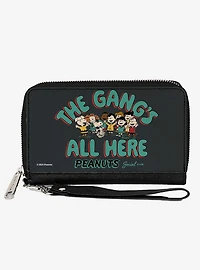 Peanuts Gang 75th The Gang's All Here Group Pose Zip Around Wallet