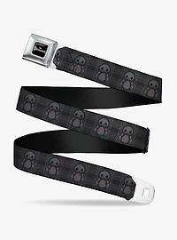 Skelanimals Pen The Penguin Pose Plaid Seatbelt Buckle Belt