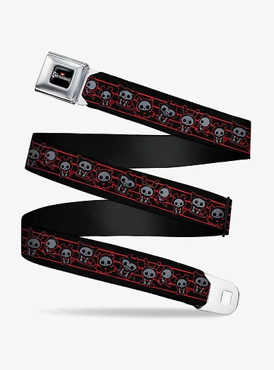 Skelanimals Six Character Collage Seatbelt Buckle Belt