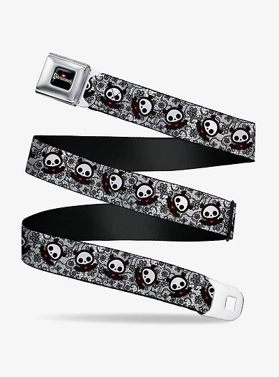 Skelanimals Diego The Bat Pose Lace Print Seatbelt Buckle Belt
