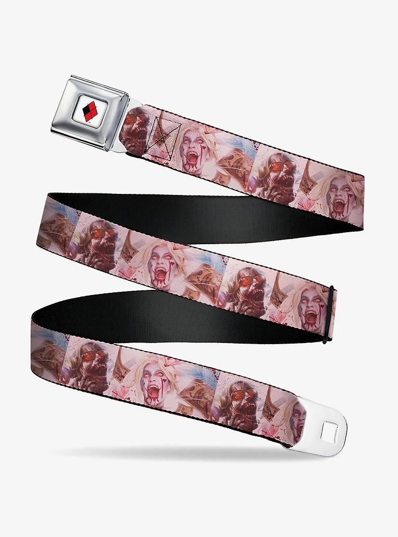 DC Comics Harley Quinn Deceased Variant Seatbelt Buckle Belt