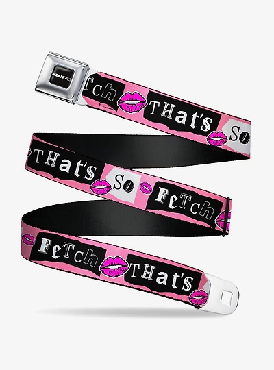 Mean Girls That's So Fetch Collage Seatbelt Buckle Belt