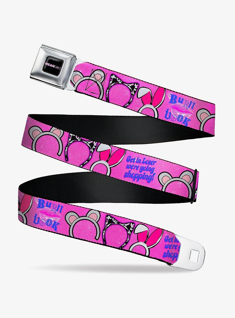 Mean Girls Quotes and Plastics Animal Ears Seatbelt Buckle Belt