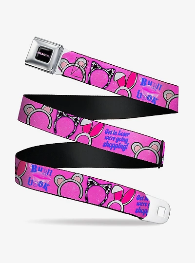 Mean Girls Quotes and Plastics Animal Ears Seatbelt Buckle Belt