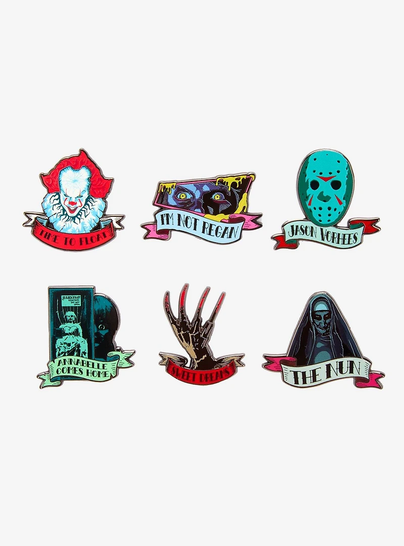 Horror Icons Tattoo Blind Box Enamel Pin — BoxLunch Exclusive
