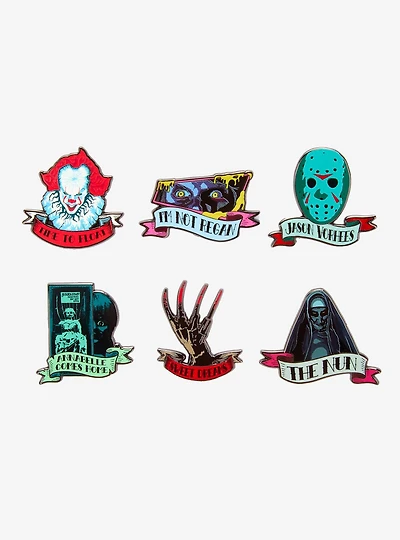 Horror Icons Tattoo Blind Box Enamel Pin — BoxLunch Exclusive