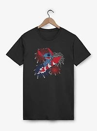 Disney Lilo & Stitch Riding Fireworks T-Shirt