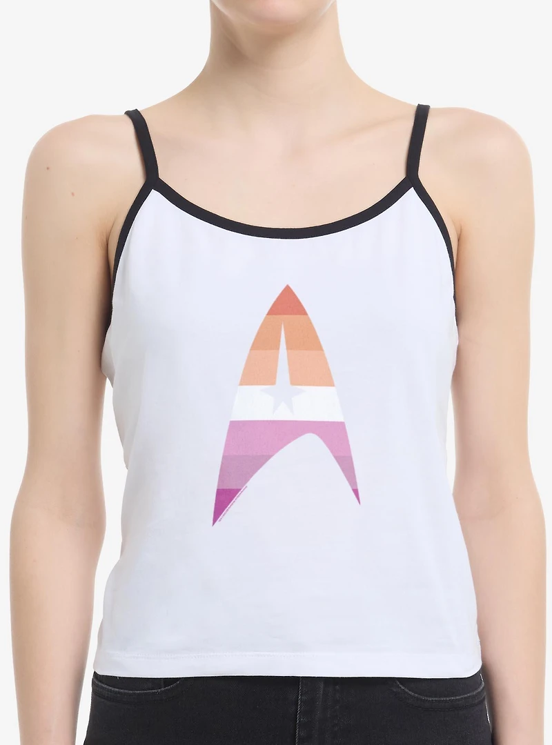 Star Trek Lesbain Flag Logo Womens Cami