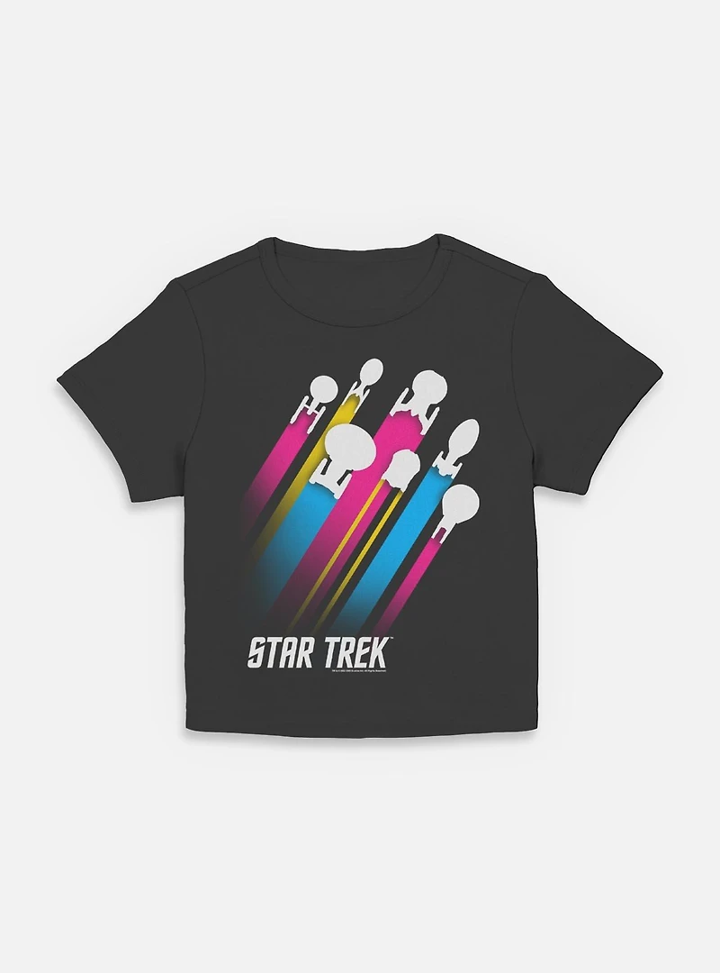 Star Trek Pan Pride Fleet Stripes Womens Baby T-Shirt
