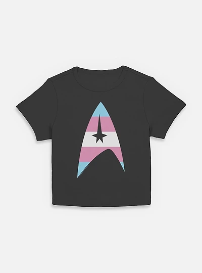 Star Trek Trans Flag Logo Womens Baby T-Shirt