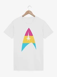 Star Trek Pan Flag Logo T-Shirt