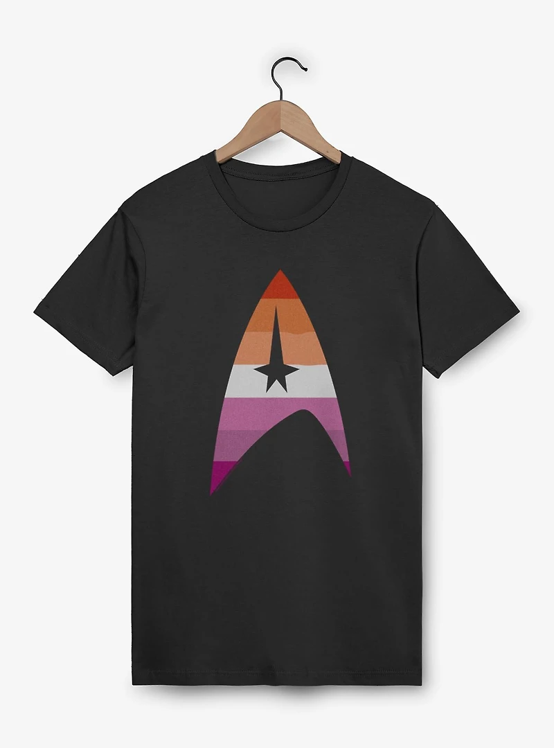 Star Trek Lesbain Flag Logo T-Shirt