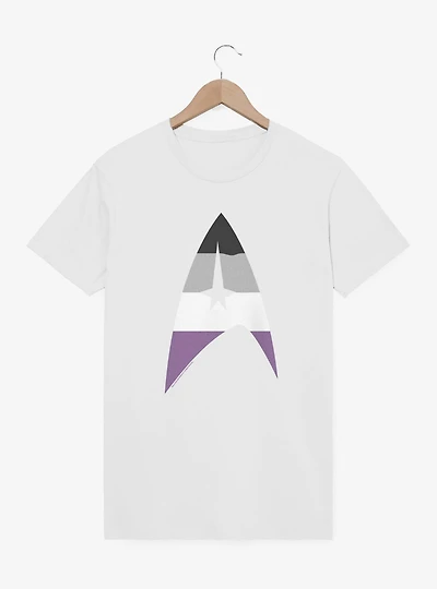 Star Trek Asexual Flag Logo T-Shirt