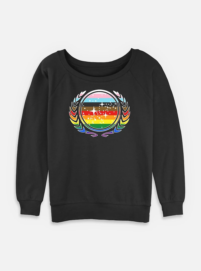 Star Trek Federation Pride Womens Slouchy Sweatshirt