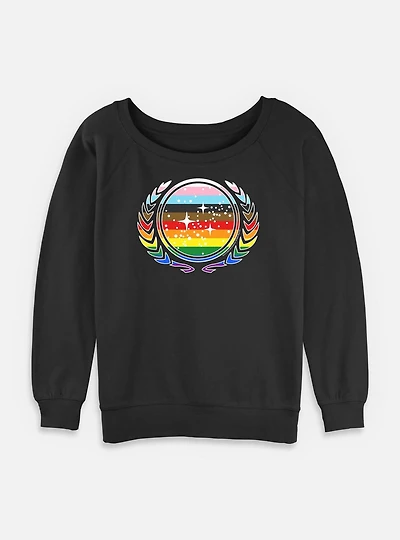 Star Trek Federation Pride Womens Slouchy Sweatshirt